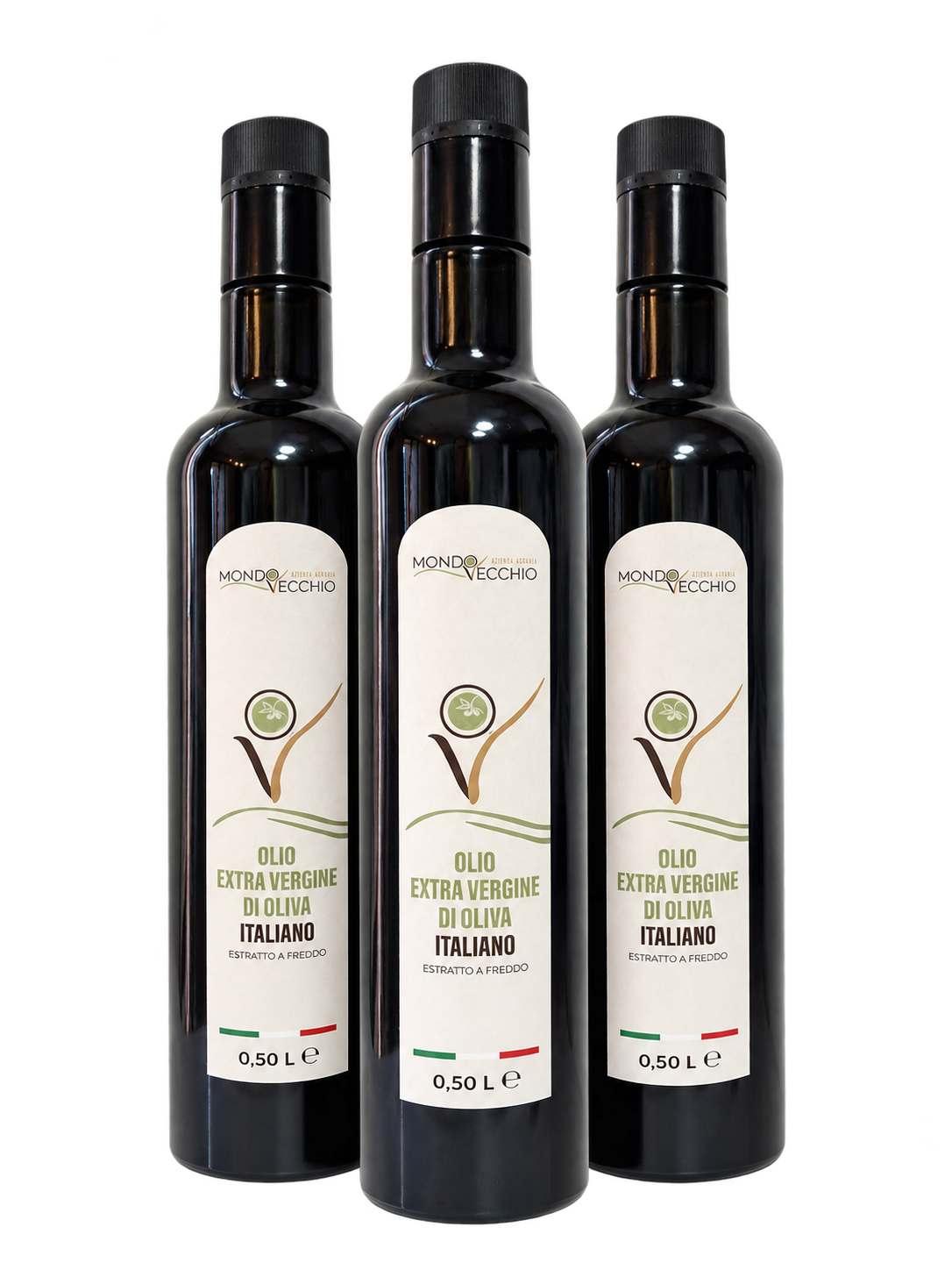 Olio Extravergine di Oliva Italiano Mondovecchio - 0,5 L Vetro